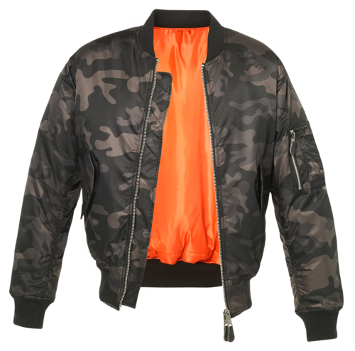 Cazadora Bomber MA1 Camuflaje | Estilo Militar Pilot | Repelente al Viento y Agua | Hombre