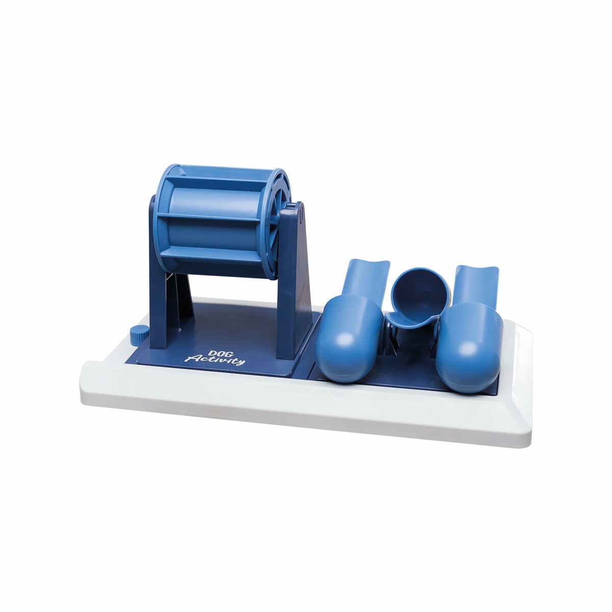 juguete interactivo para gatos Trixie en color azul, diseñado para estimular la inteligencia y destreza de los animales.