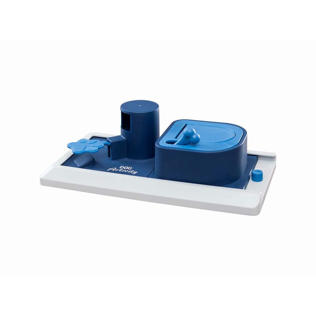 Juguete antideslizante para perros Trixie, en colores azules y verdes, ideal para entretenimiento canino.