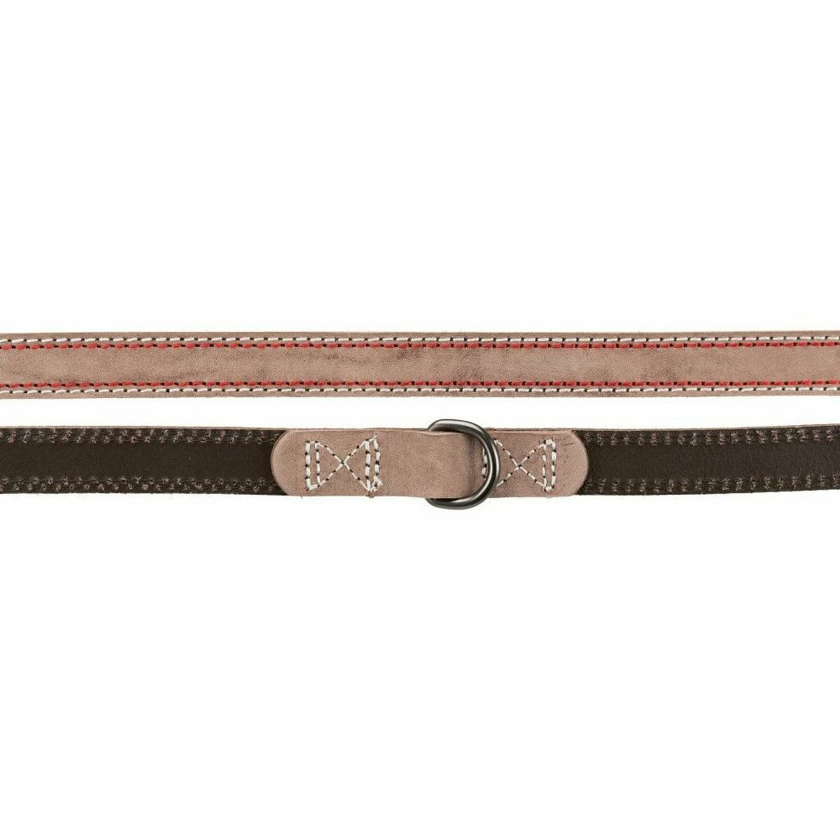 Correa para perro marrón 2 m de Trixie con diseño moderno y 3 posiciones para comodidad en paseos.