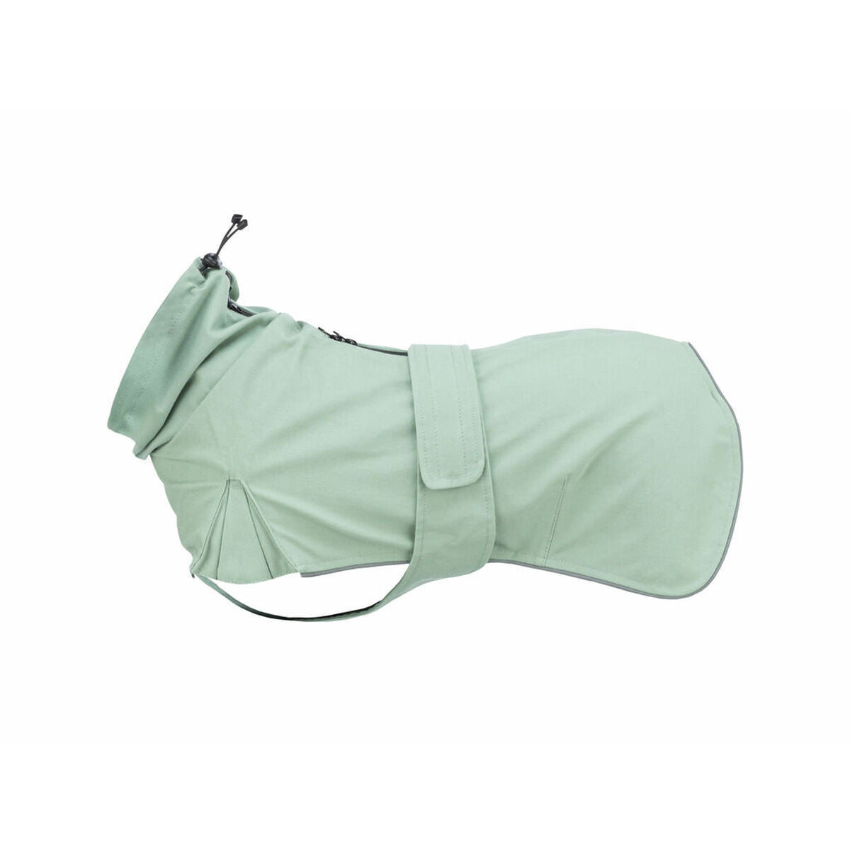 Chubasquero para perro Trixie verde S 40 cm, impermeable y trendy para mascotas, color verde, talla S.