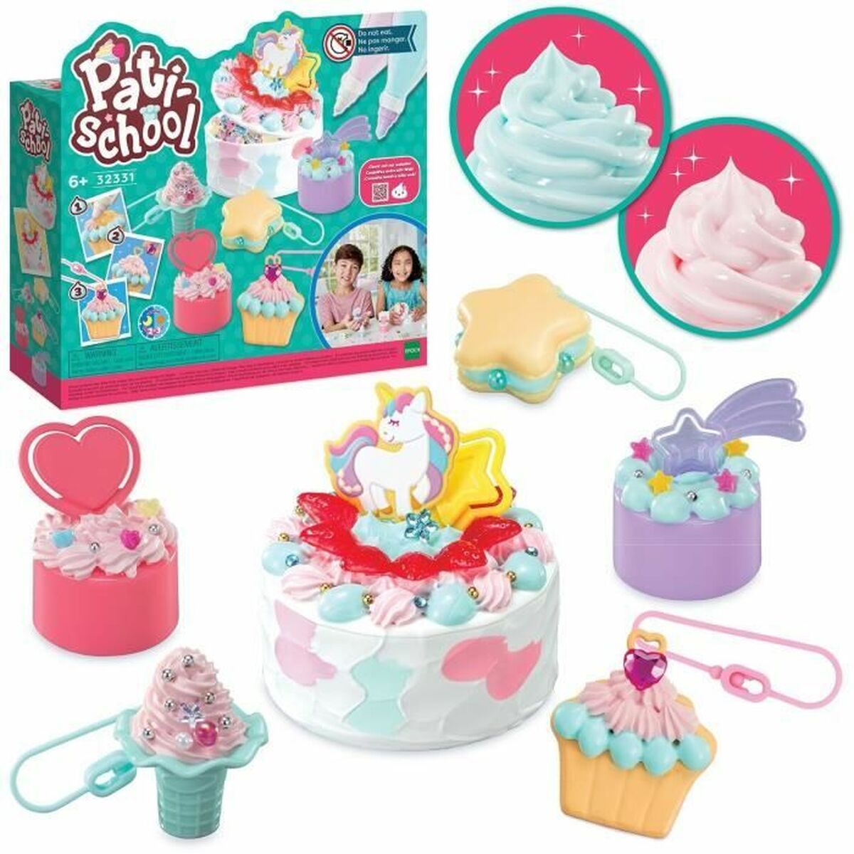 Juego de Manualidades EPOCH D'ENFANCE Pati school Cakes - Set colorido para niños +6 años.