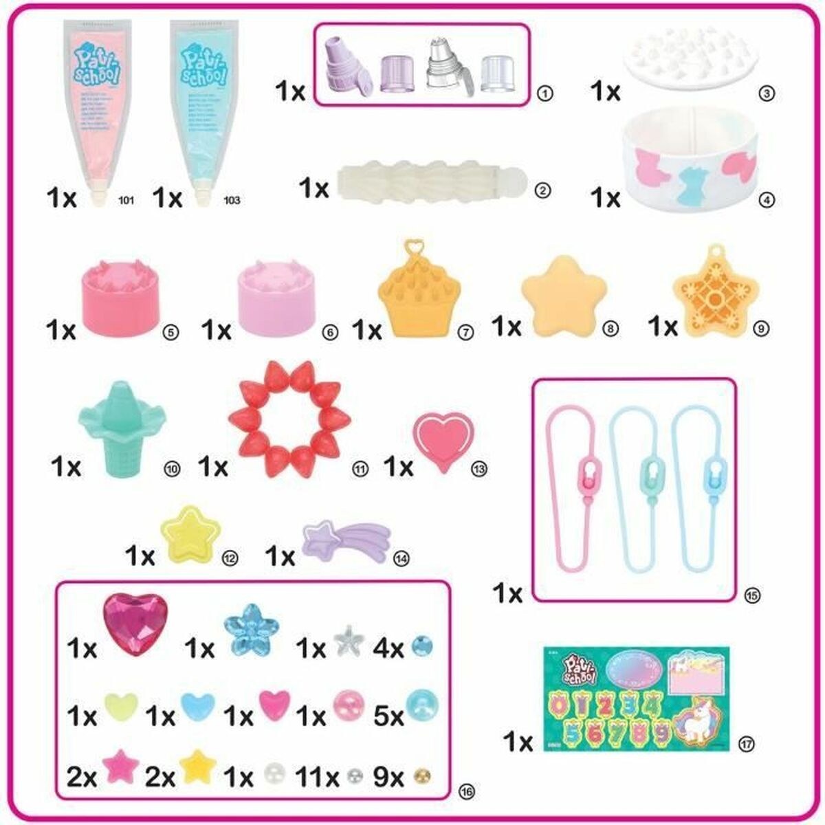 Juego de Manualidades para niños EPOCH D'ENFANCE con moldes y decoraciones coloridas.