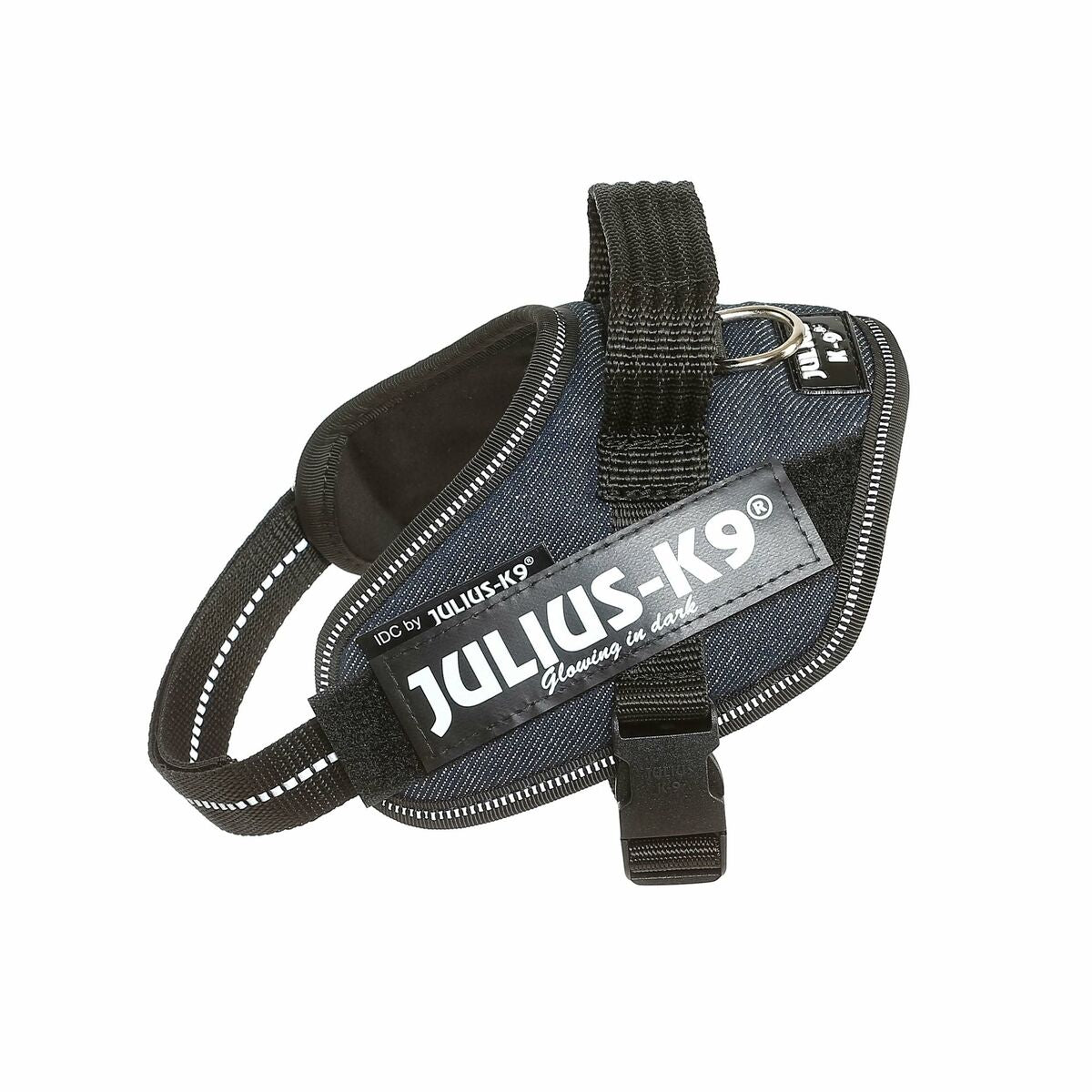 Arnés para perro Julius K9 vaquero M/L en color vaquero, diseño ergonómico y cómodo.