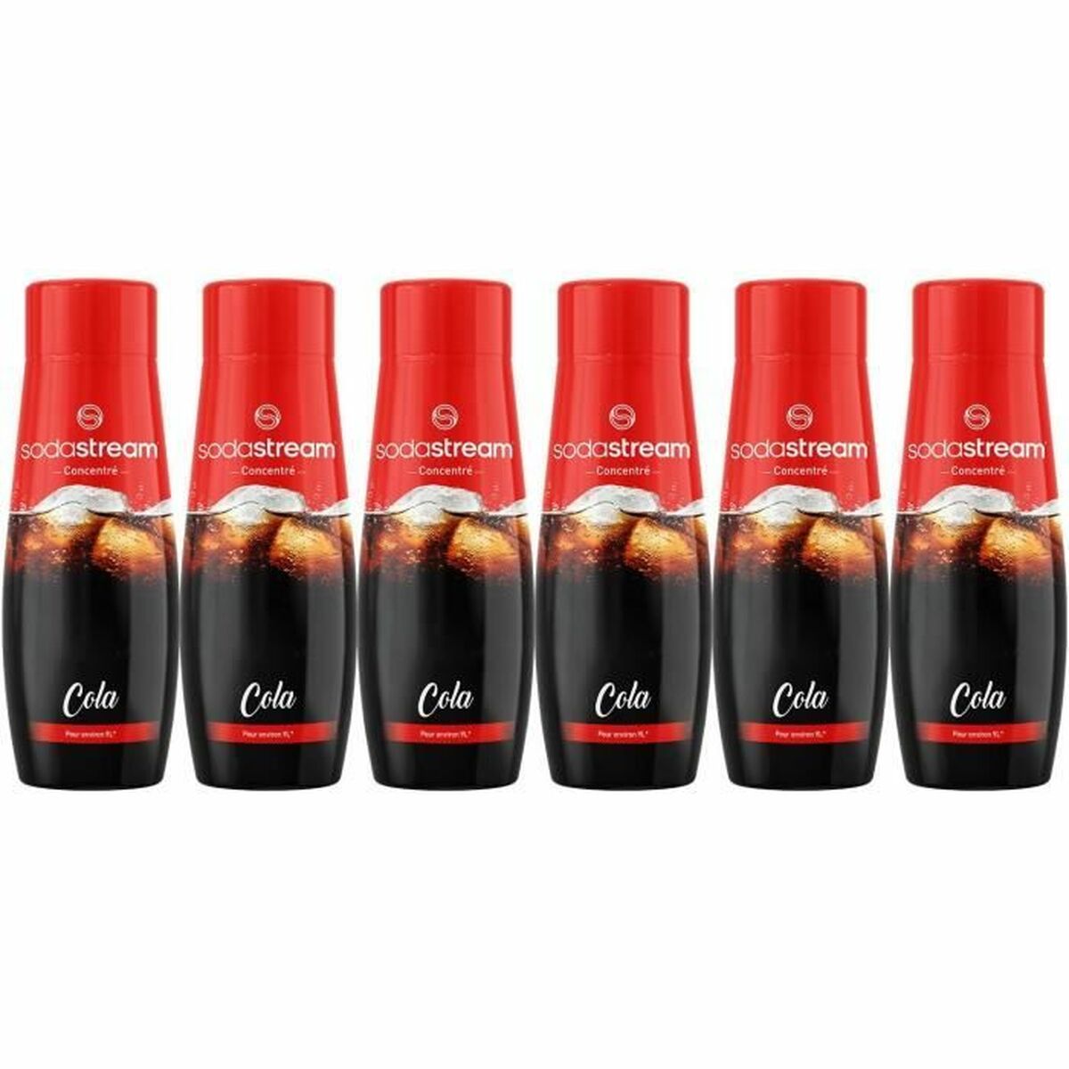 Soda sodastream 440 ml set de 6 concentrados COLA para preparar refrescos en casa.