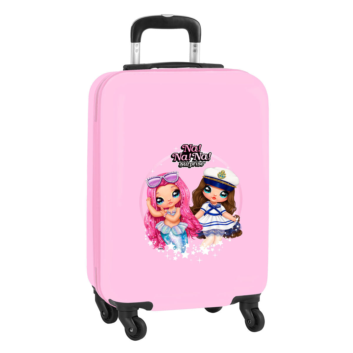 Trolley de cabina rosa Na!Na!Na! Surprise Sparkles con diseño infantil y color rosa.