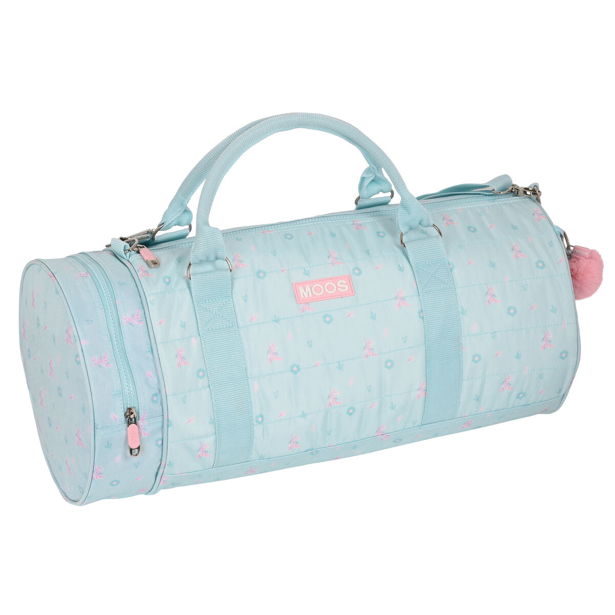 Bolsa de Deporte Moos Garden 54 x 24 x 24 cm Turquesa, ideal para niños, con acolchado y cinta ajustable.