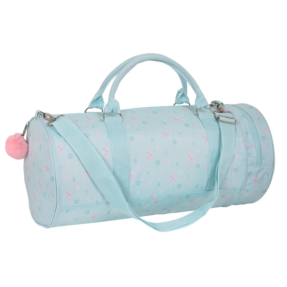 Bolsa de Deporte Moos Garden 54 x 24 x 24 cm Turquesa con diseño atractivo y pompon decorativo.
