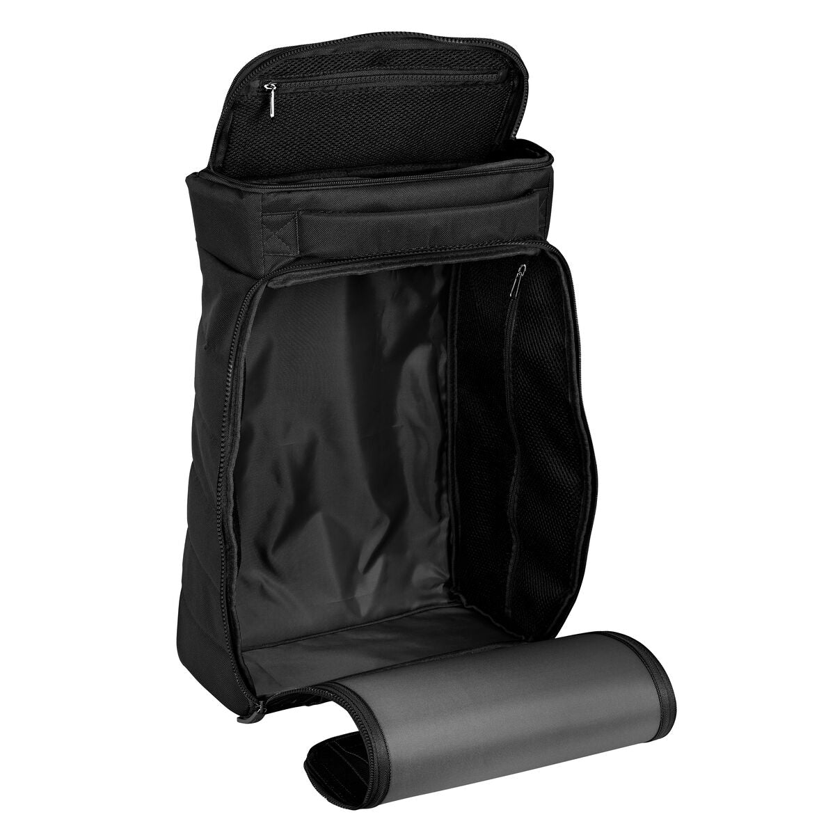 Mochila Safta de viaje negro 33x55x18 cm con diseño interior y bolsillos en color negro.