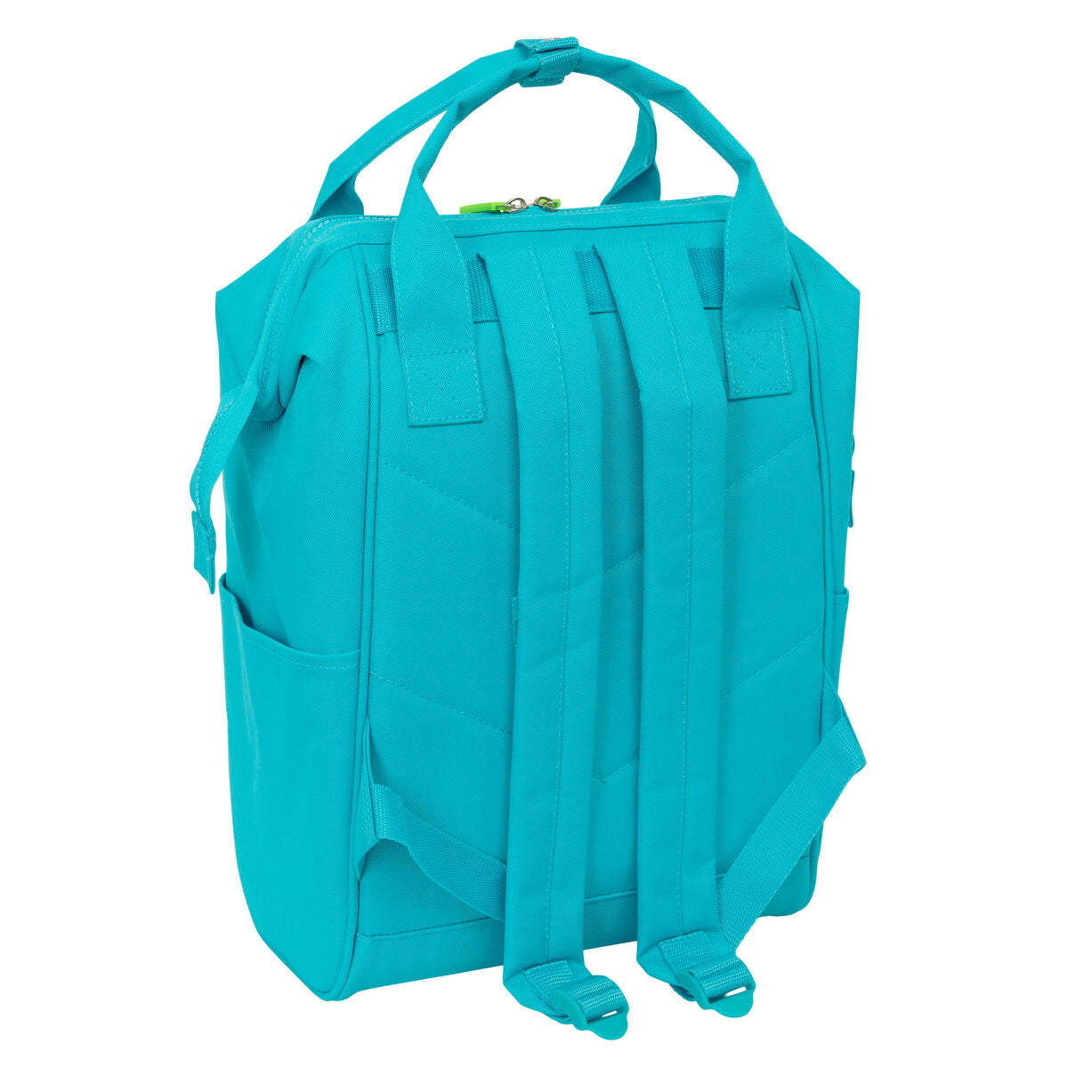 Mochila Casual Benetton benetton Azul, mochila juvenil de poliéster color azul con bolsillo interior.