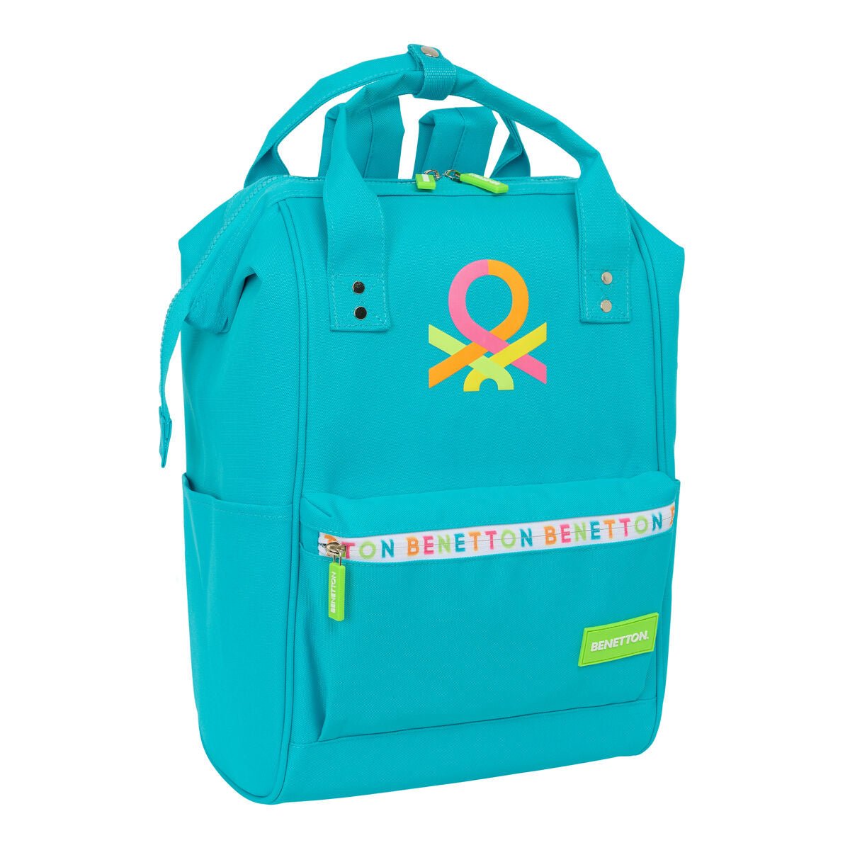 Mochila Casual Benetton benetton Azul con diseño moderno y bolsillo interior, ideal para uso juvenil.