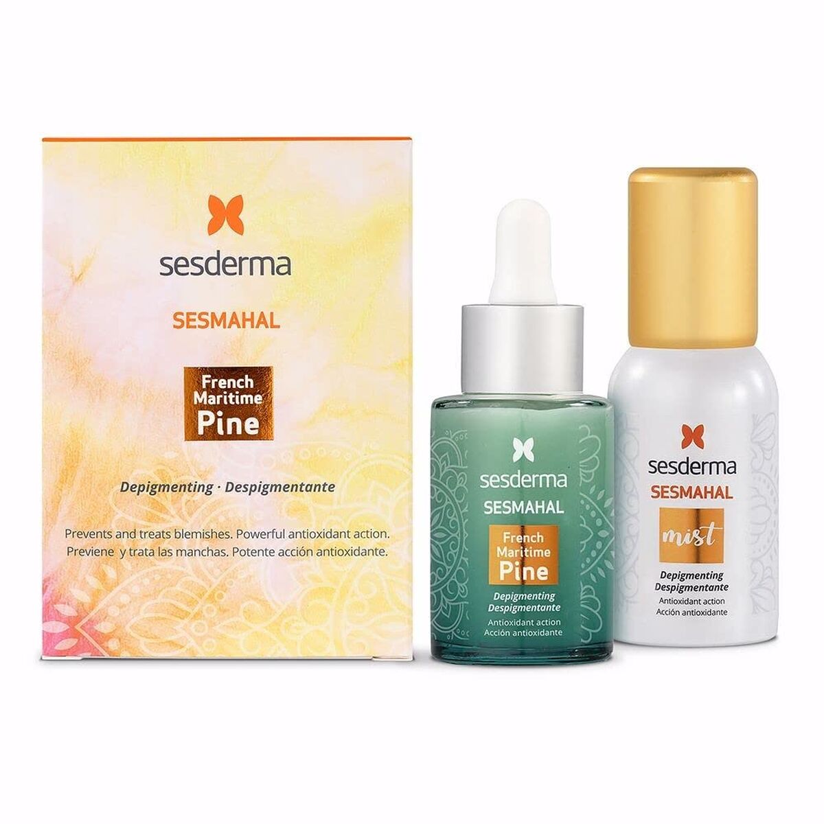 Sérum Facial Sesderma Sesmahal 30 ml Despigmentante y mist, tratamiento despigmentante eficaz.