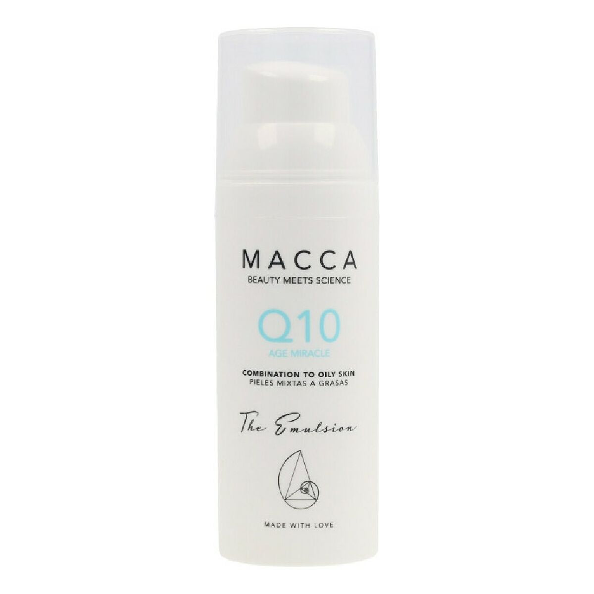 Macca anti-aging cream Q10 Age Miracle for combination to oily skin, suitable for daily skincare.