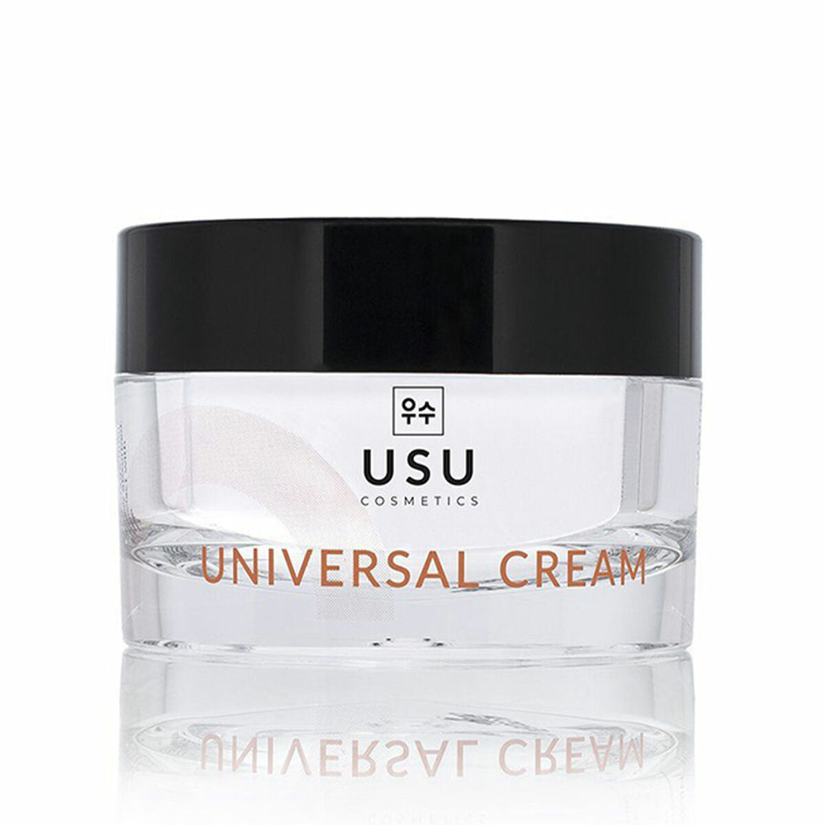 USU cosmetics universal facial cream jar, high-quality skincare product.