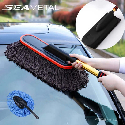 Microfiber Car Duster Suit Adjustable Telescopic Car Cleaning Dusts Mop Bristles Brushes for Car Wash Accessories