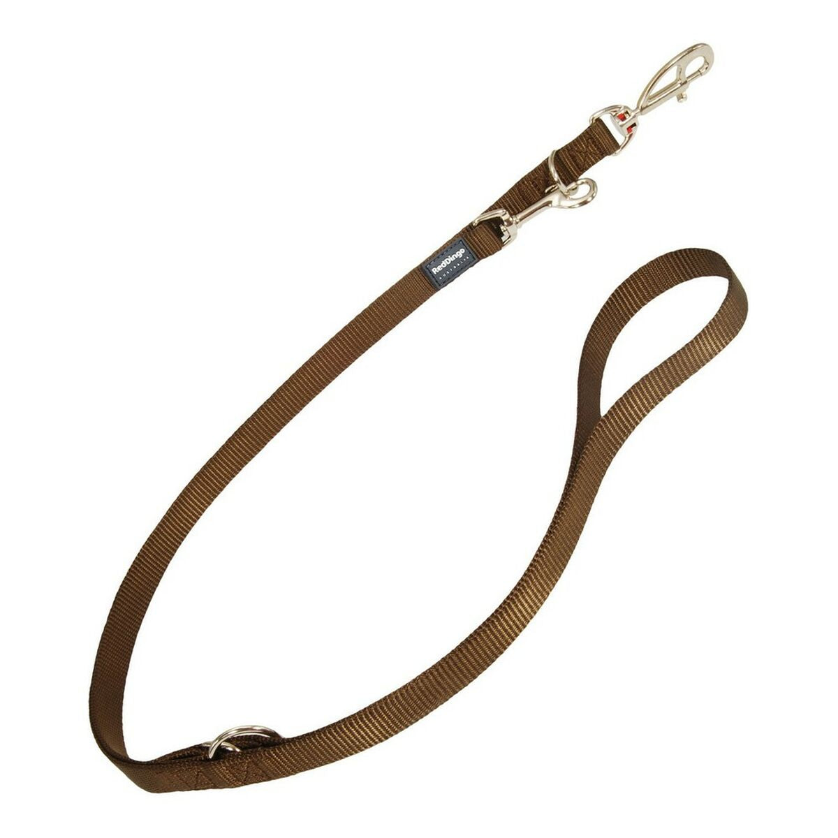 Correa para perro marrón 2.5x200 cm, ideal para paseos cómodos y seguros.