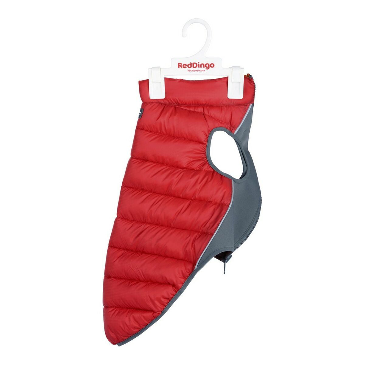Abrigo para perro puffer rojo naranja Red Dingo 25 cm ligero y cálido