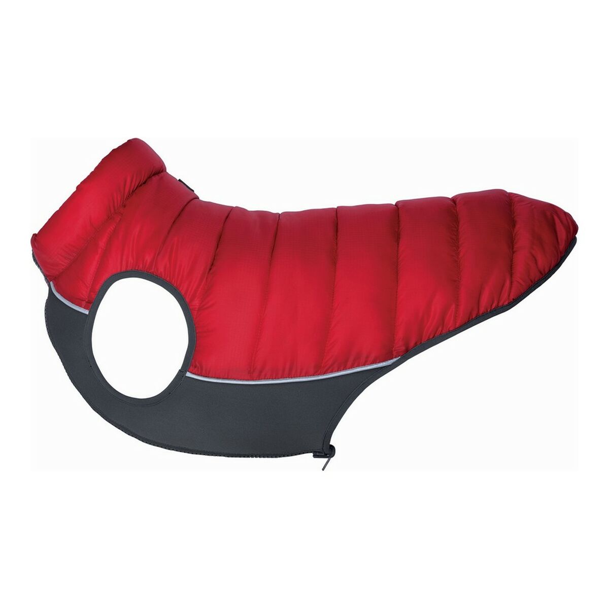 abrigo para perro puffer rojo naranja - abrigo cómodo y cálido para perros, estilo moderno.