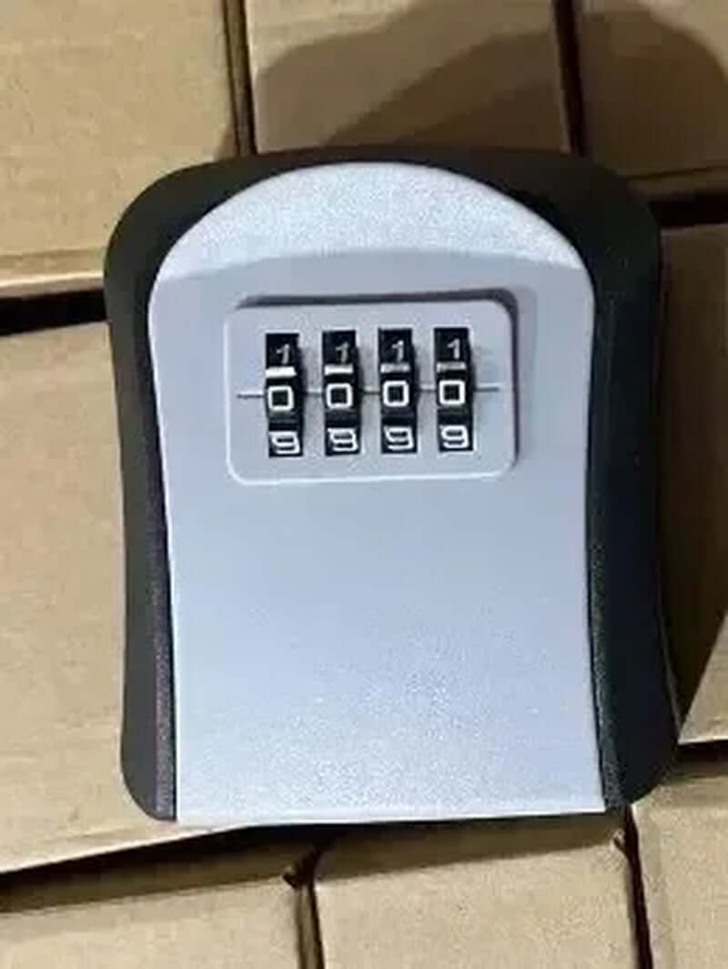 Key Keeper Combination Lock Wall Mounted Waterproof 4 Digits Passwords 5 Keys Storage Box Easy to Fix Home or Office Safe Box