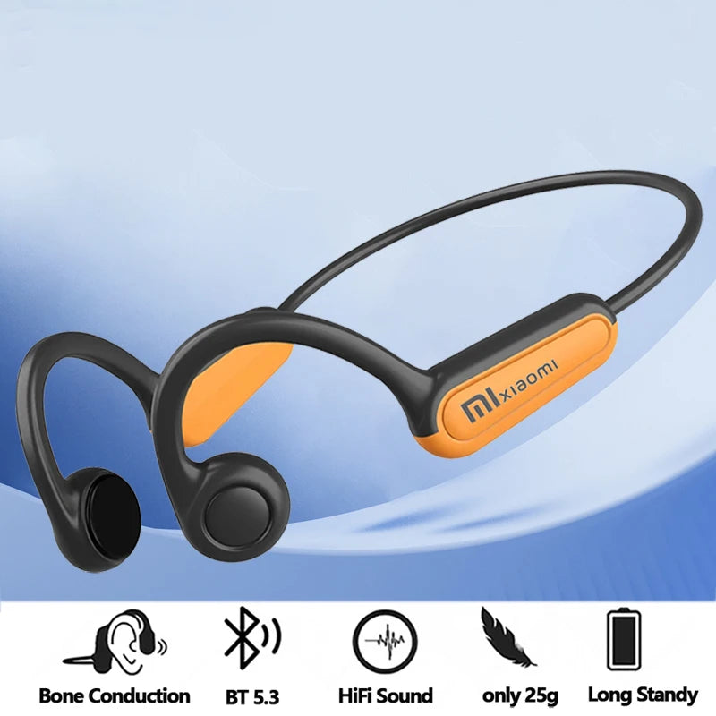 Xiaomi  Real Bone Conduction Sport Headphone Wireless Earphone Bluetooth-Compatible Headset Hands-Free with Mic for Running