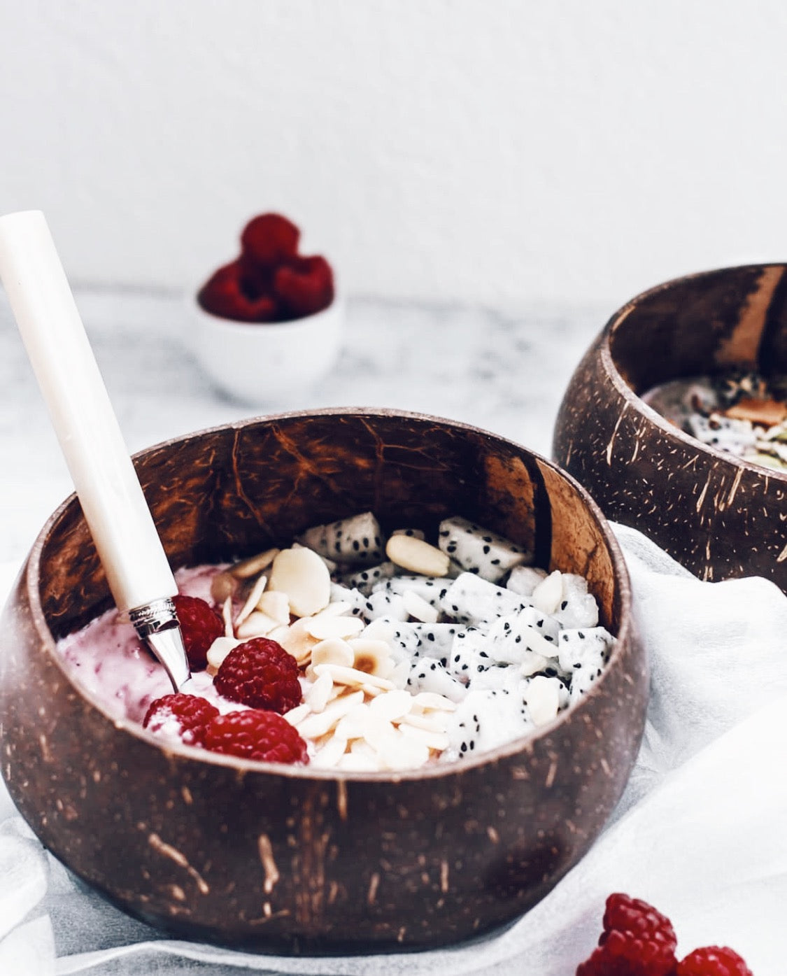 Bol de Coco Natural | Artesanal | Para Smoothies y Desayunos | Decoración