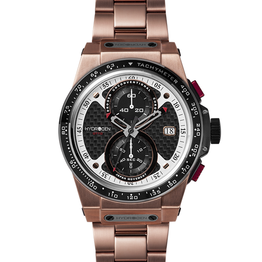 Reloj Otto Chrono Pulsera Todo Oro Rosa