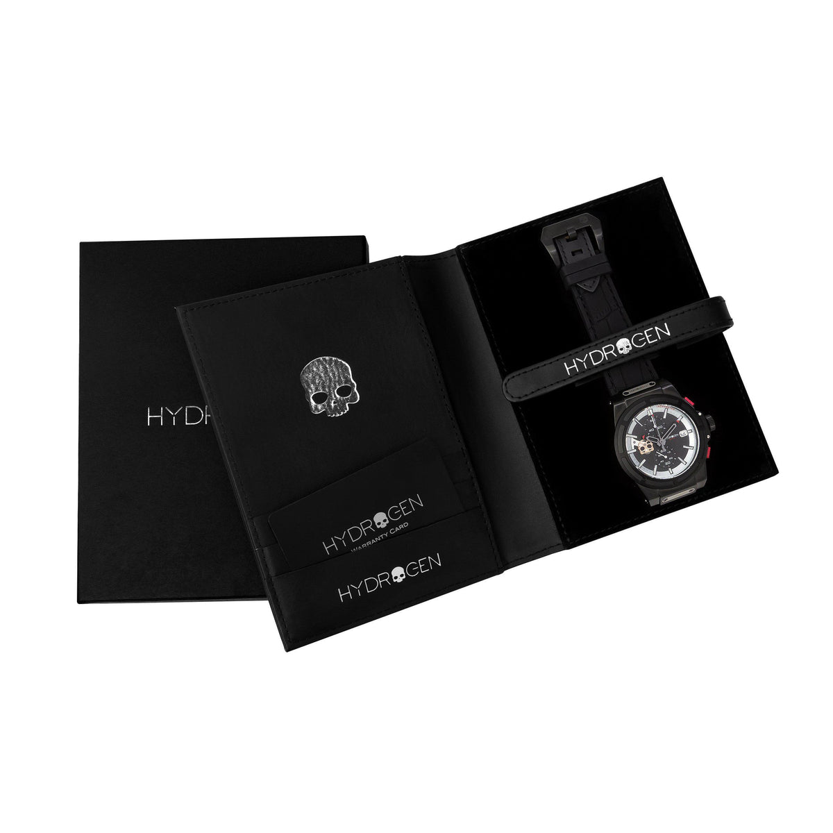 Reloj Cronógrafo Hydrogen Watch Otto Chrono All Black | Negro Total | Fibra de Carbono | 44 mm