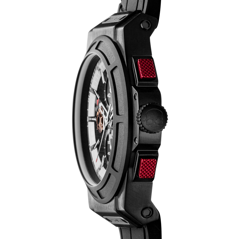 Reloj Cronógrafo Hydrogen Watch Otto Chrono All Black | Negro Total | Fibra de Carbono | 44 mm