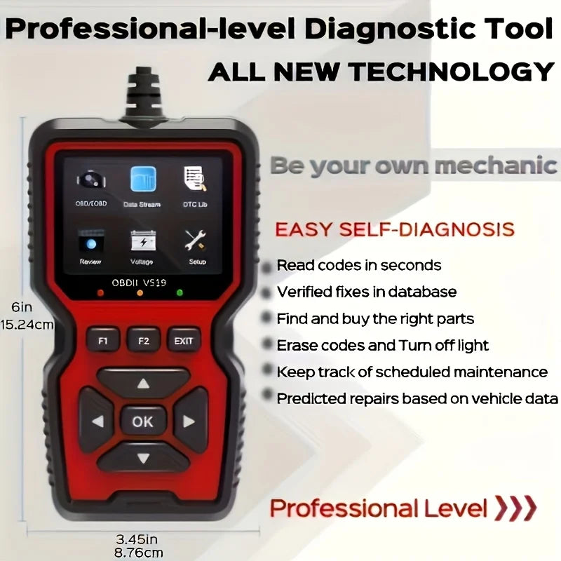 Escáner OBD2 Profesional V519 | Diagnóstico de Coche con USB