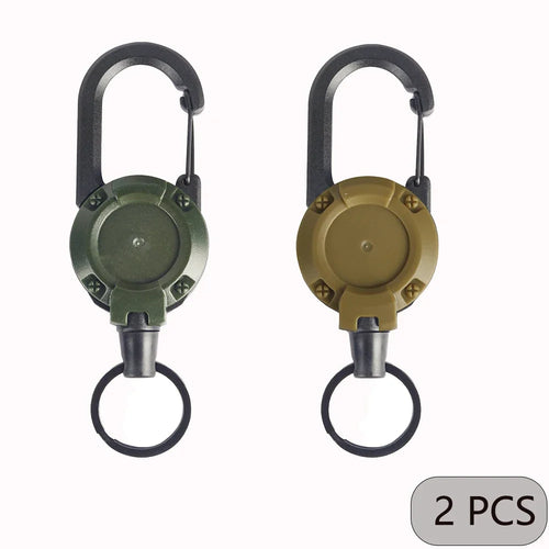 Portainsignias Retractiles con Llavero | Pack de 1, 2 o 4 Unidades | Resistente
