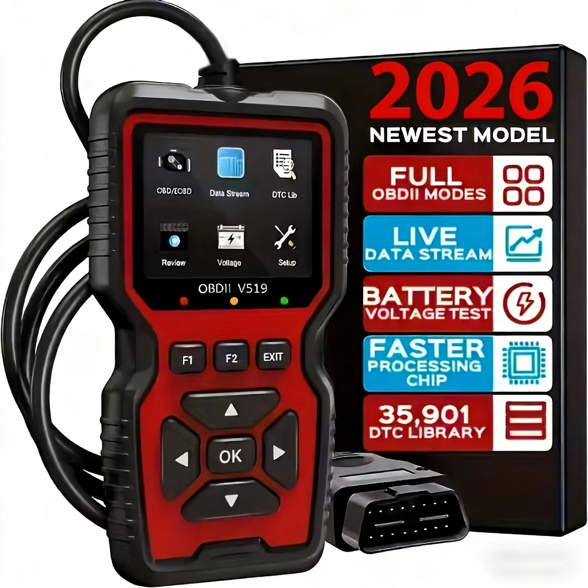 Escáner OBD2 Profesional V519 | Diagnóstico de Coche con USB