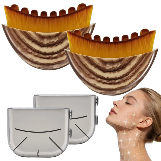 Cepillo Masajeador Facial | Drenaje Linfático | Contorno de Mandíbula y Mentón | Esculpido Facial