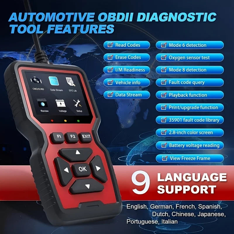 Escáner OBD2 Profesional V519 | Diagnóstico de Coche con USB