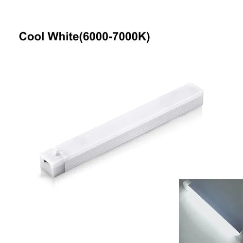 Barra de Luz LED con Sensor de Movimiento | Recargable USB-C | Regulable | 10, 20, 30 y 50 cm