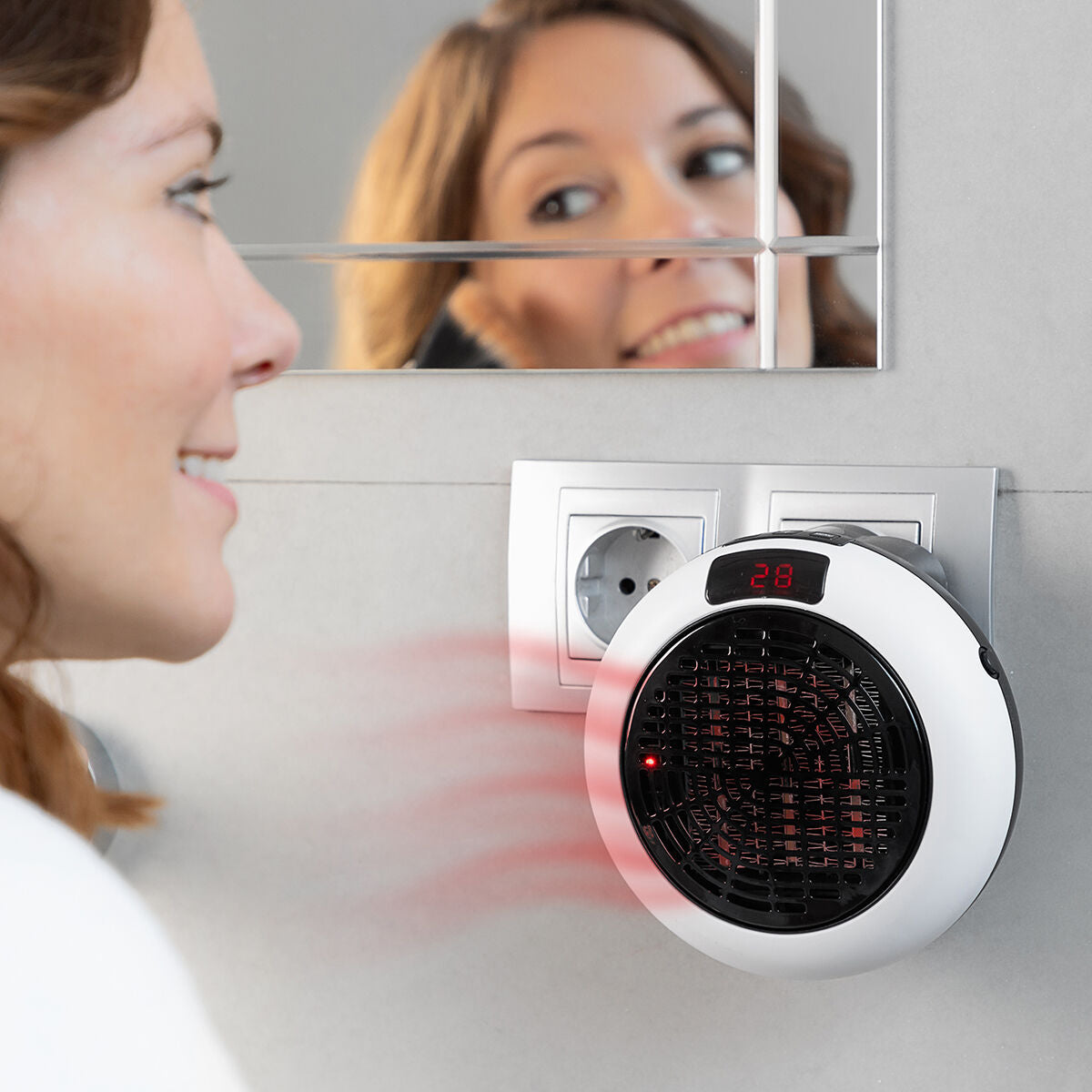 Calefactor cerámico con mando a distancia InnovaGoods en uso, eficiencia y confort para el hogar