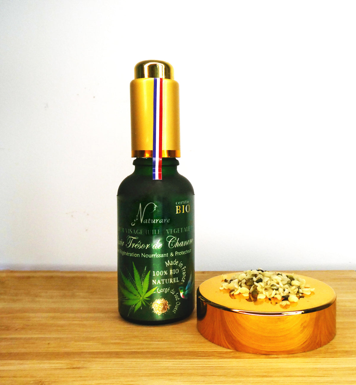 Elixir de Cáñamo Orgánico Naturare | Aceite Vegetal 100% Natural | Suero Facial y Corporal | 30 ml