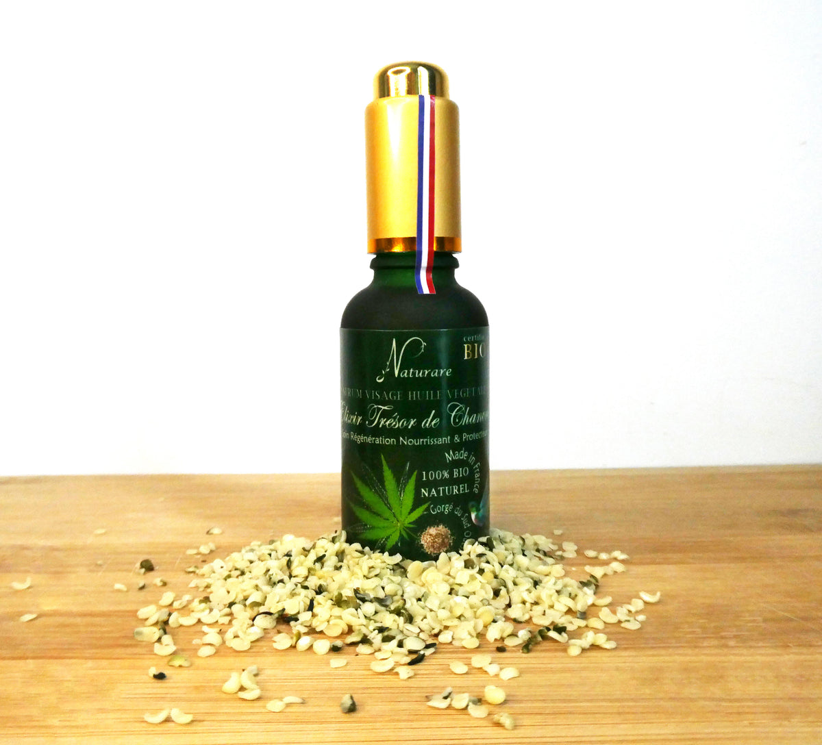 Elixir de Cáñamo Orgánico Naturare | Aceite Vegetal 100% Natural | Suero Facial y Corporal | 30 ml
