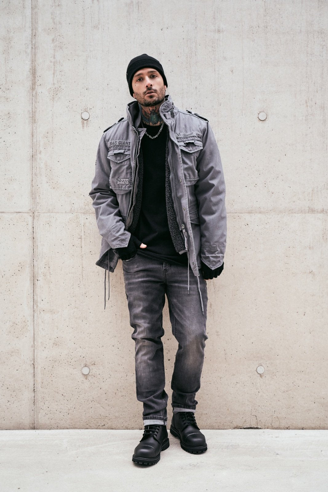Brandit M65 Giant Winter Jacket | Chaqueta de Campo con Forro Interior Extraíble | Hombre