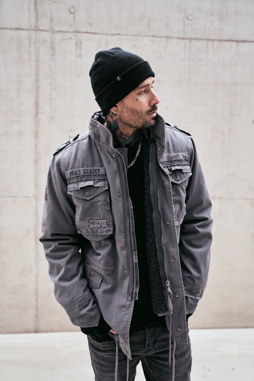Brandit M65 Giant Winter Jacket | Chaqueta de Campo con Forro Interior Extraíble | Hombre