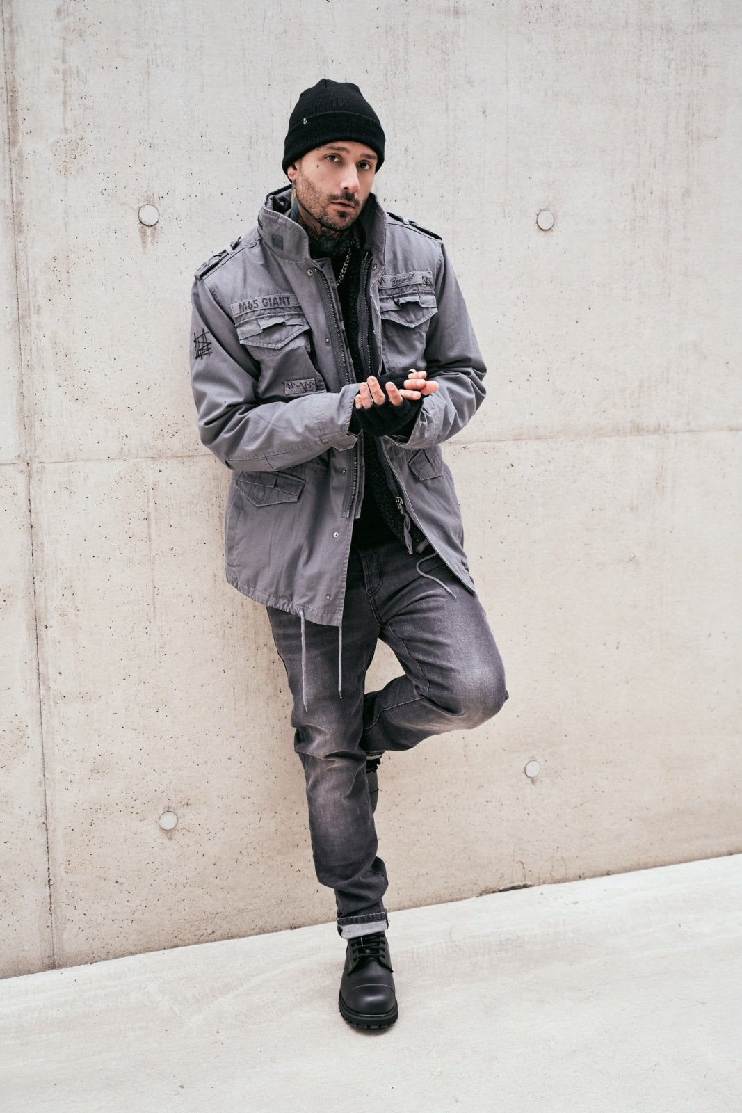 Brandit M65 Giant Winter Jacket | Chaqueta de Campo con Forro Interior Extraíble | Hombre