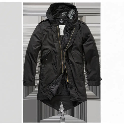 Parka Militar M51 Brandit | Forro Térmico Extraíble | Capucha | Estilo Urbano | Hombre | Tallas S-3XL
