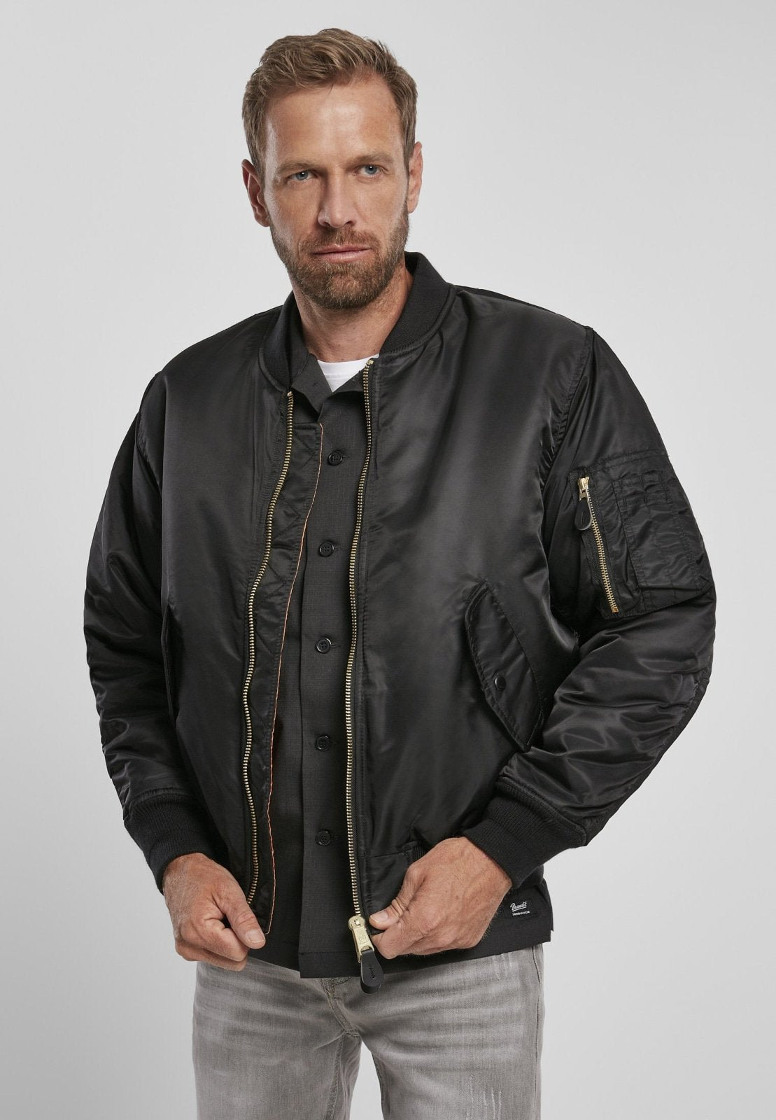 Cazadora Bomber MA1 | Chaqueta Piloto Hombre | Brandit | Resistente al Viento