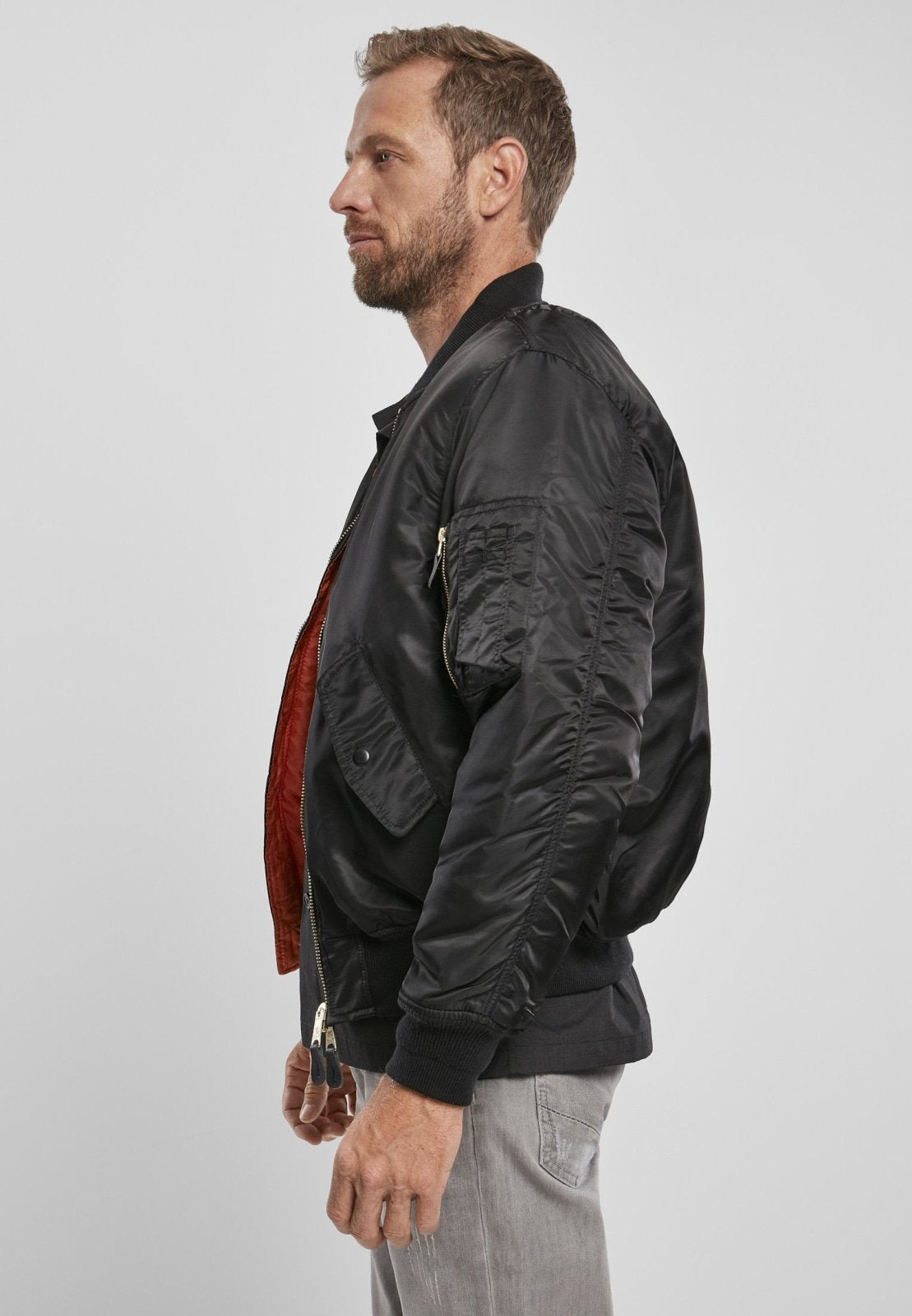 Cazadora Bomber MA1 | Chaqueta Piloto Hombre | Brandit | Resistente al Viento