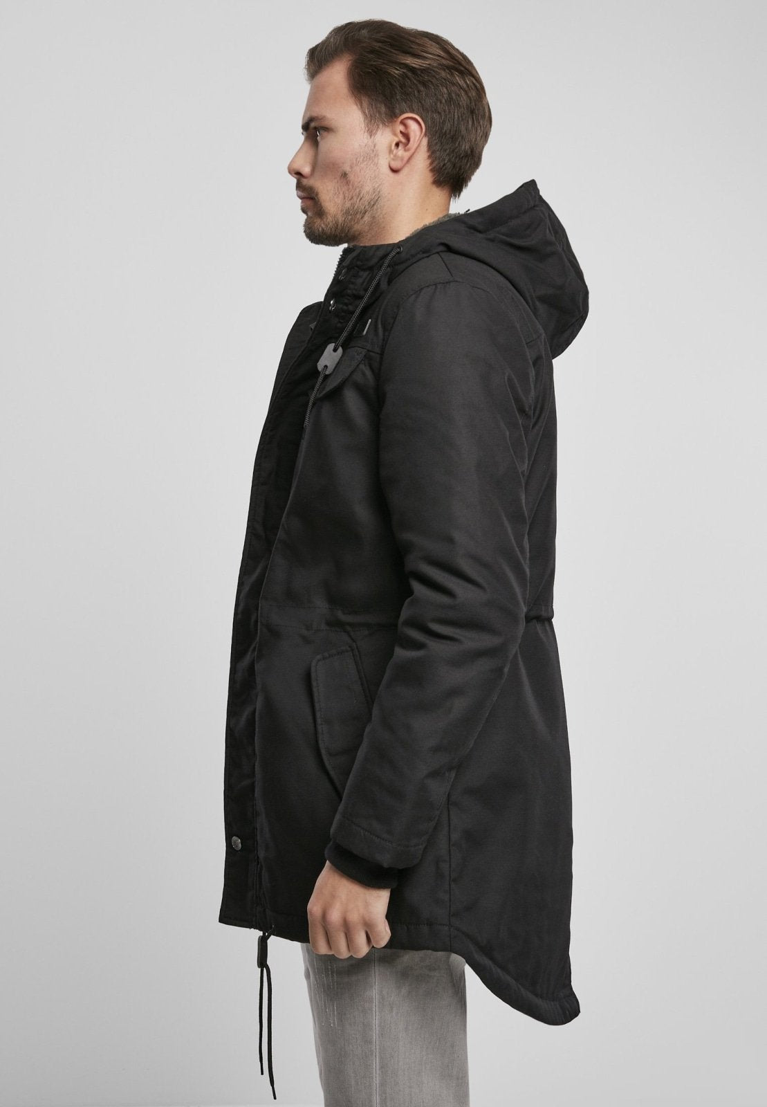 Brandit Marsh Lake Parka | Chaqueta Fishtail con Forro de Peluche | Hombre