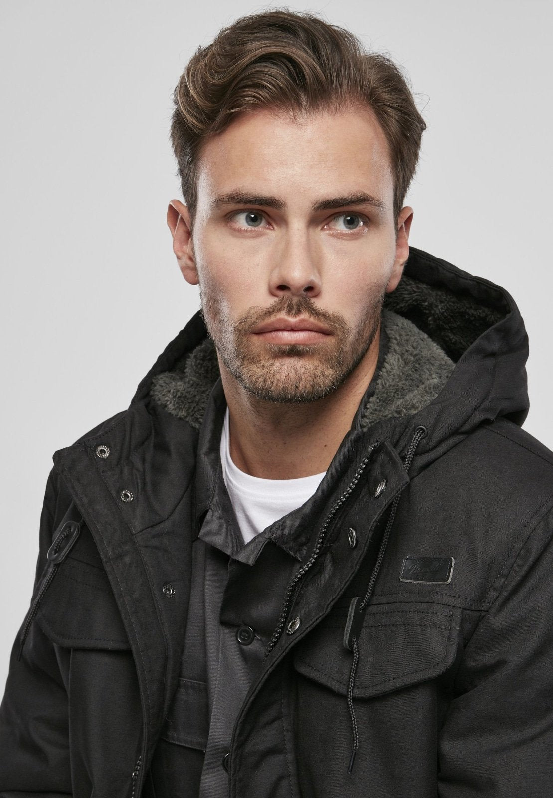 Brandit Marsh Lake Parka | Chaqueta Fishtail con Forro de Peluche | Hombre