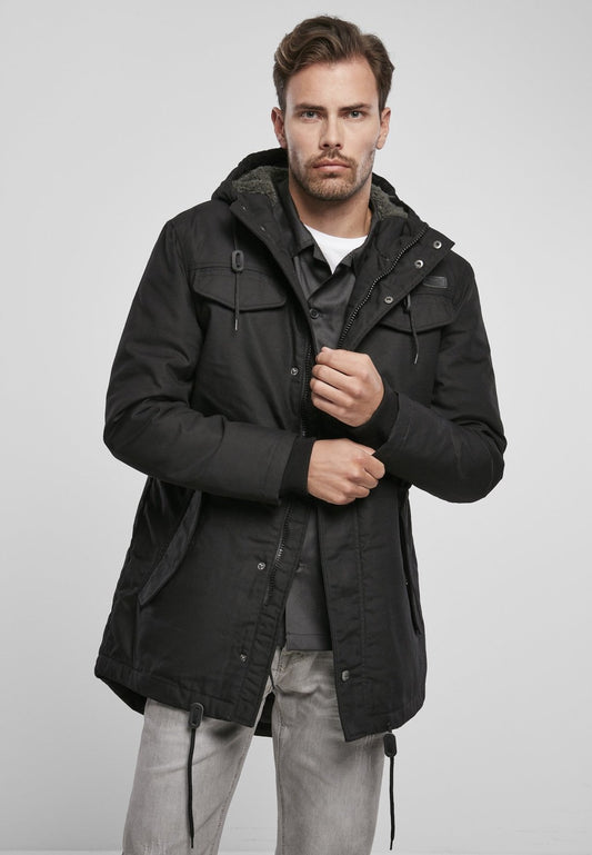 Brandit Marsh Lake Parka | Chaqueta Fishtail con Forro de Peluche | Hombre