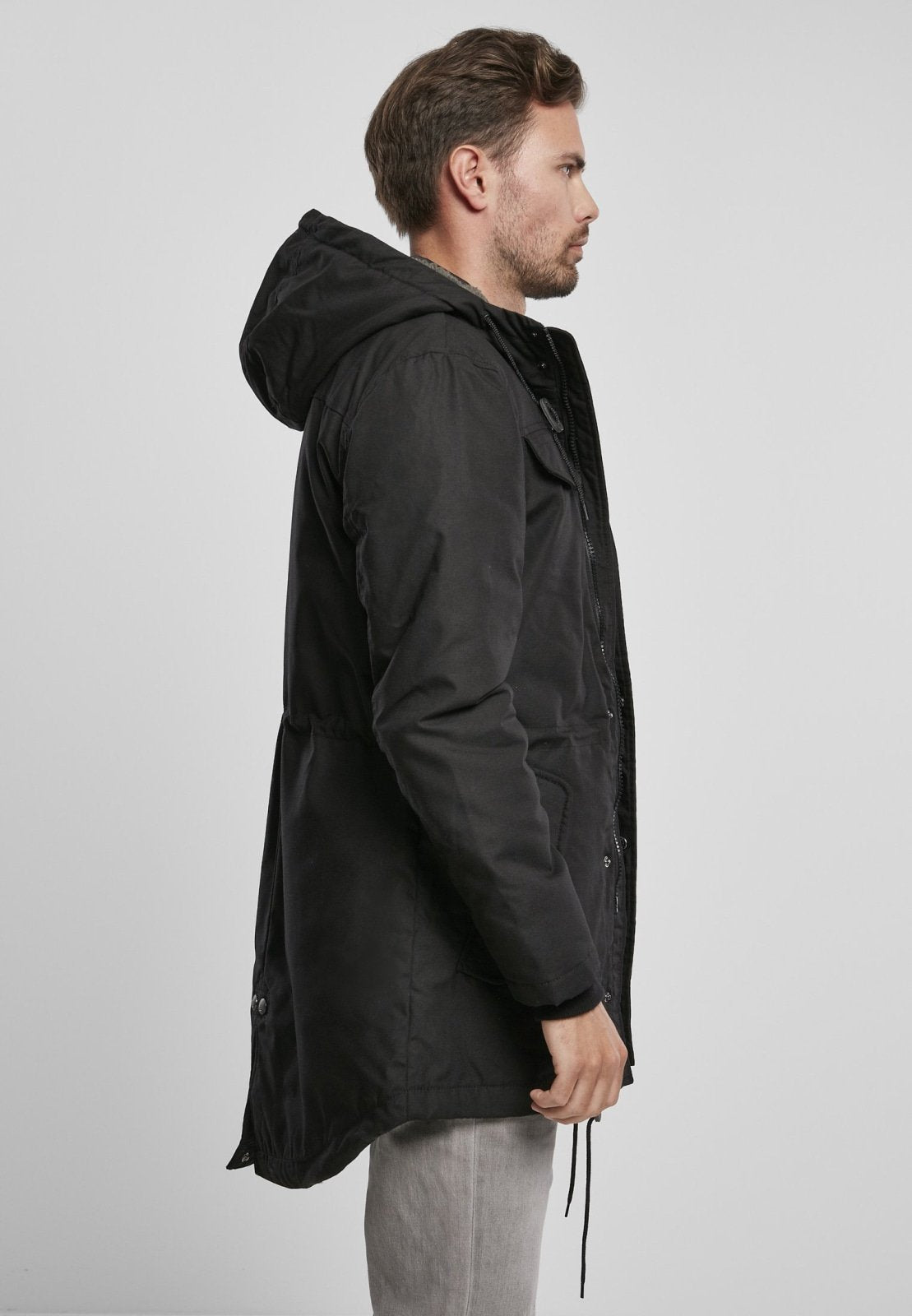 Brandit Marsh Lake Parka | Chaqueta Fishtail con Forro de Peluche | Hombre