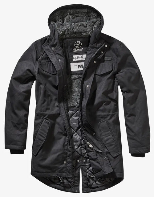 Brandit Marsh Lake Parka | Chaqueta Fishtail con Forro de Peluche | Hombre