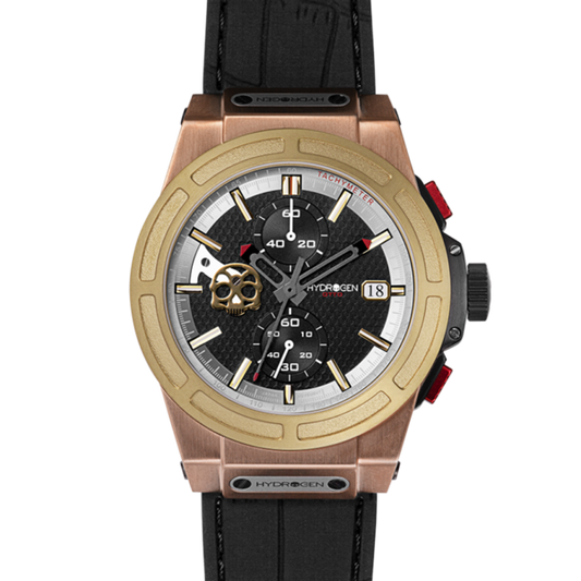 Reloj Otto Chrono Mezcla Oro y Marrón