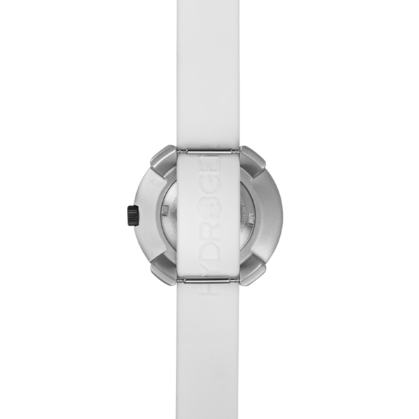 Reloj Vista Roman | Esfera Plateada | Correa Silicona Blanca | Acero Inoxidable | 29 mm | Mujer